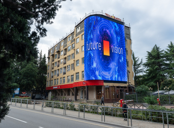 Светодиодный медиафасад для отеля Villa Rauza